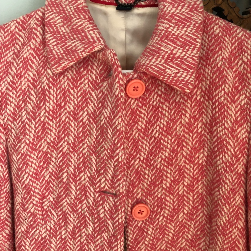 Pink Boden Wool Short Jacket Blazer
